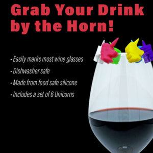 Sommify Unicorn Wine Charms - Set of 6